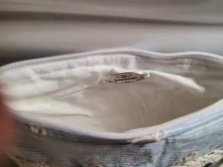 Pochette Shabby Chic Blu/Beige