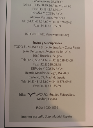 Lote 4 revistas “Revista del Patrimonio Mundial”