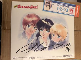 Shikishi firmado Akemi Takada Kimagure Orange Road