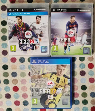🇪🇸 Lote di videogiochi FIFA PS2, PS3, PS4