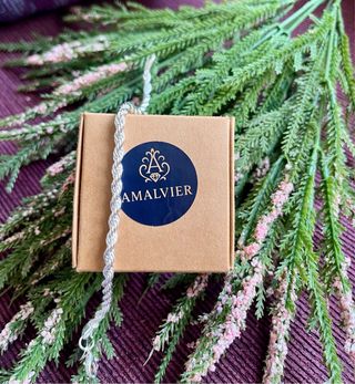 Pulsera de plata estilo cadena