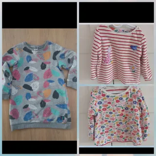 Lote vestido y 2 camisetas niña