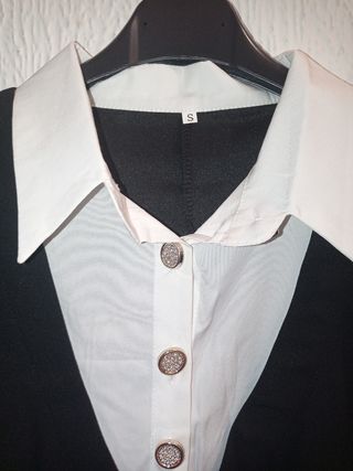 Abito elegante nero e bianco