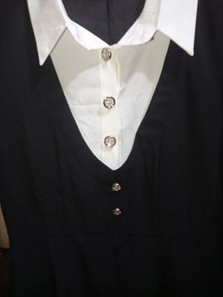 Abito elegante nero e bianco