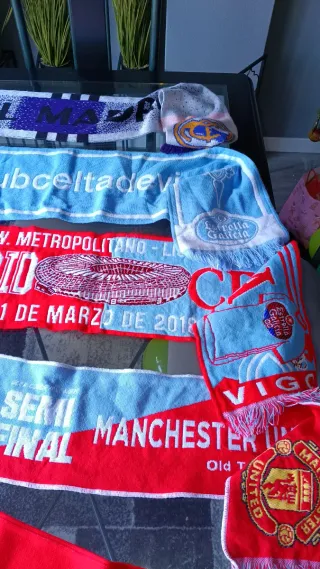 bufandas Celta, Arsenal, atlético, madrid
