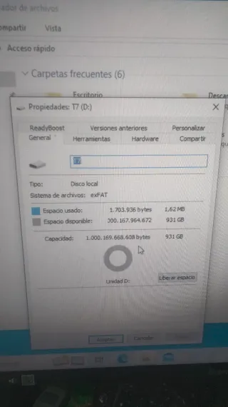 Disco SSD Samsung T7 Portátil Rojo
