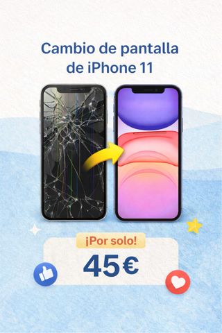 reparación cambio pantalla iPhone 11