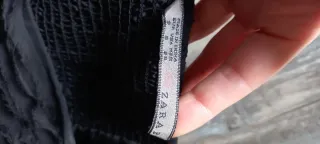 Vestido Zara Negro Talla S