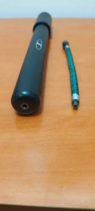 Inflador manual bicicleta MTB Negro