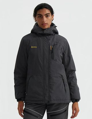 GEMYSE Chaqueta de Esquí Impermeable de Montaña para Mujer Abrigo de Invierno