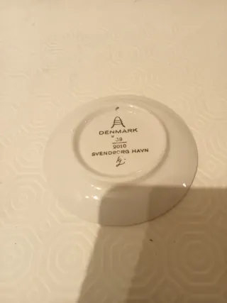 Piatto Royal Copenhagen scena porto