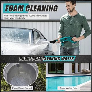 Hidrolimpiadora portátil a batería panthem para Makita de 18 V (sin batería)