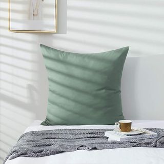 Funda Nórdica cama de 140 x 200 cm, color verde topo, suave y acogedor, de microfibra
