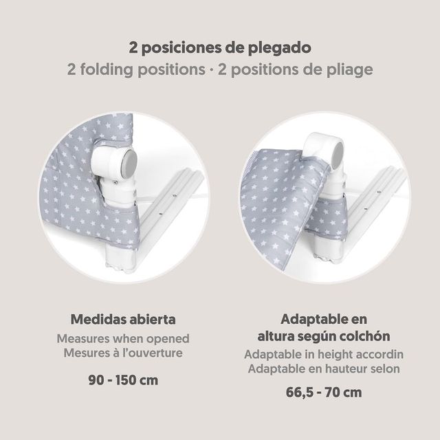 Interbaby Barrera Seguridad Niños Cama 150 cm