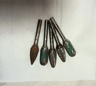 Lote 5 Fresas Metal Duro Usadas