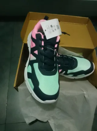 Zapatillas Fila Mujer Talla 40 Rosa y Menta