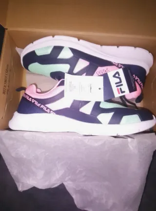 Zapatillas Fila Mujer Talla 40 Rosa y Menta
