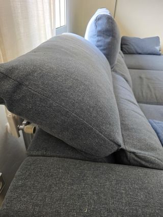 Sofá Eskilstuna chaise longue azul. Ikea