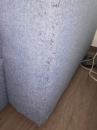 Sofá Eskilstuna chaise longue azul. Ikea