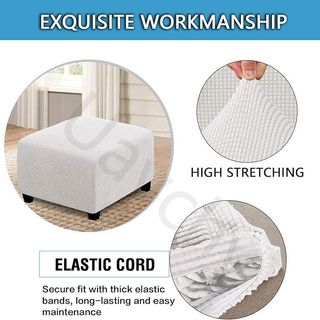 Funda Puff Moderna - Beige | Blanco