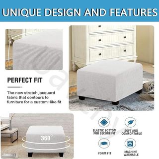 Funda Puff Moderna - Beige | Blanco