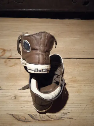 Playeros Converse Marrones de piel