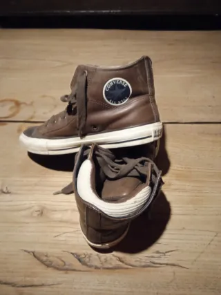 Playeros Converse Marrones de piel