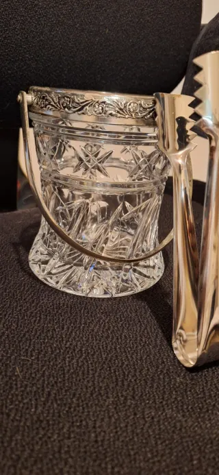 Secchiello portaghiaccio cristallo vintage