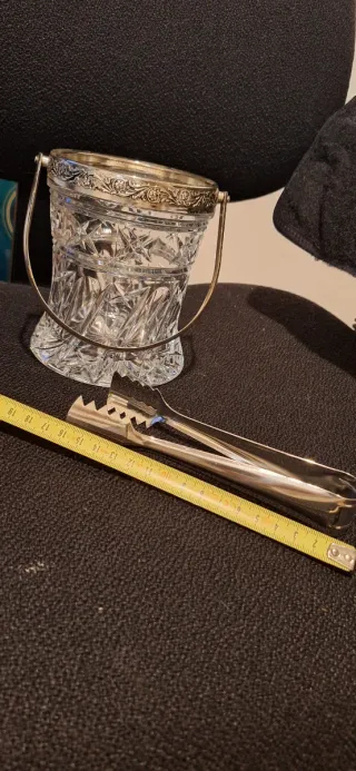 Secchiello portaghiaccio cristallo vintage