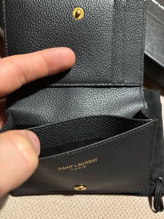 Portacarte Saint Laurent nero