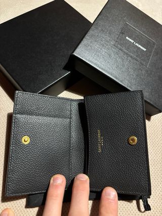 Portacarte Saint Laurent nero