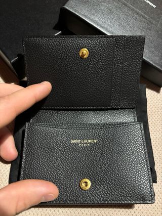 Portacarte Saint Laurent nero