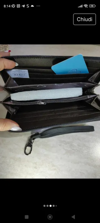 Portafoglio donna BACI & ABBRACCI nero