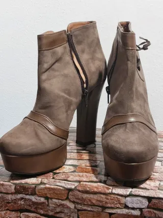 Tronchetti donna tacco alto plateau