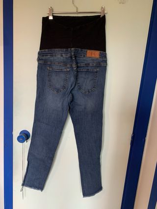 Pantalón premamá vaquero Talla 38 H&M
