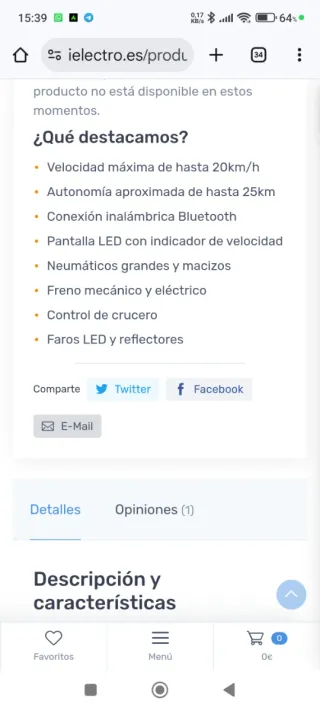 Patinete Eléctrico Ninebot by Segway