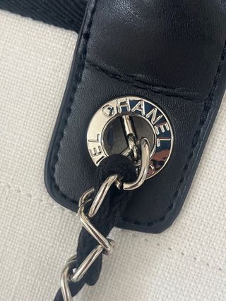 Borsa Chanel Tela Bianca e Nera