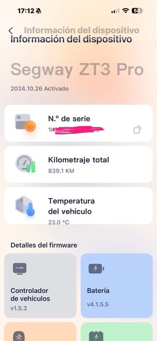 Patinete Eléctrico Segway ZT3 Pro