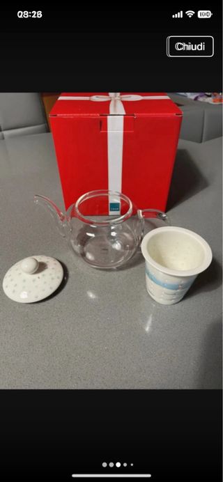 Teiera Thun Preludio d'Inverno Vetro Nuova