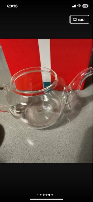 Teiera Thun Preludio d'Inverno Vetro Nuova