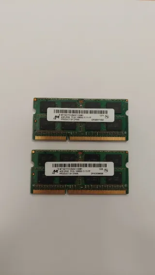 2x 4GB DDR3 1600MHz Módulos RAM Micron