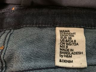 Vaqueros premamá H&M Talla 38