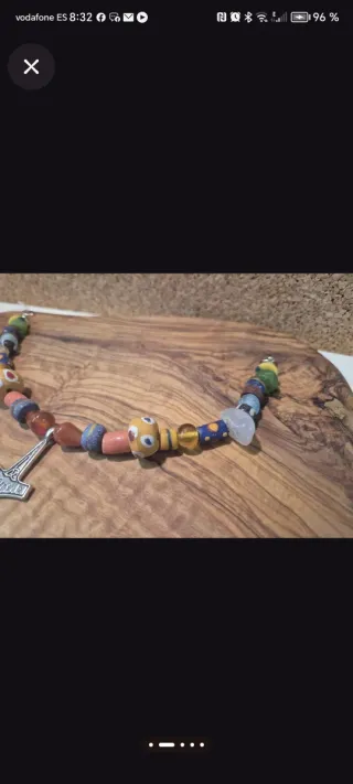 Collar Vikingo con Colgante Martillo Thor