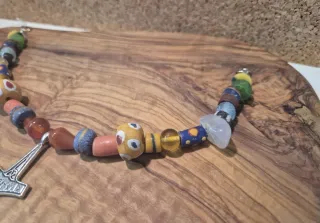 Collar Vikingo con Colgante Martillo Thor