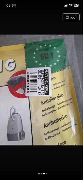 10 Sacchetti Aspirapolvere Samsung Nuovi