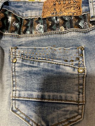 Pantalón vaquero Koroshi mujer azul