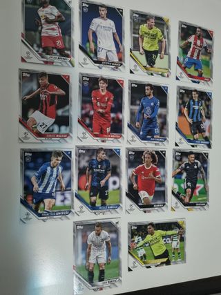 56 cards, 2 numeradas, estrellas, rc europa 2021!!