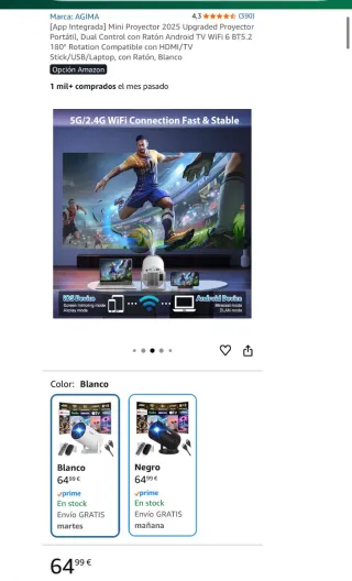 Mini Proyector Agima 2025 Nuevo Precintado