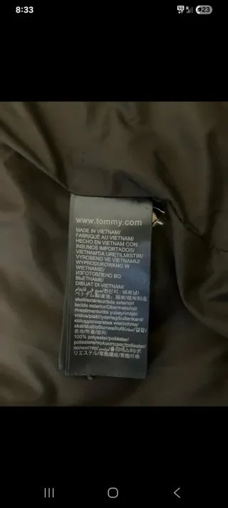 Abrigo Tommy Hilfiger azul marino