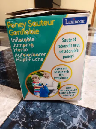 Pony Saltador Hinchable Lexibook Azul
